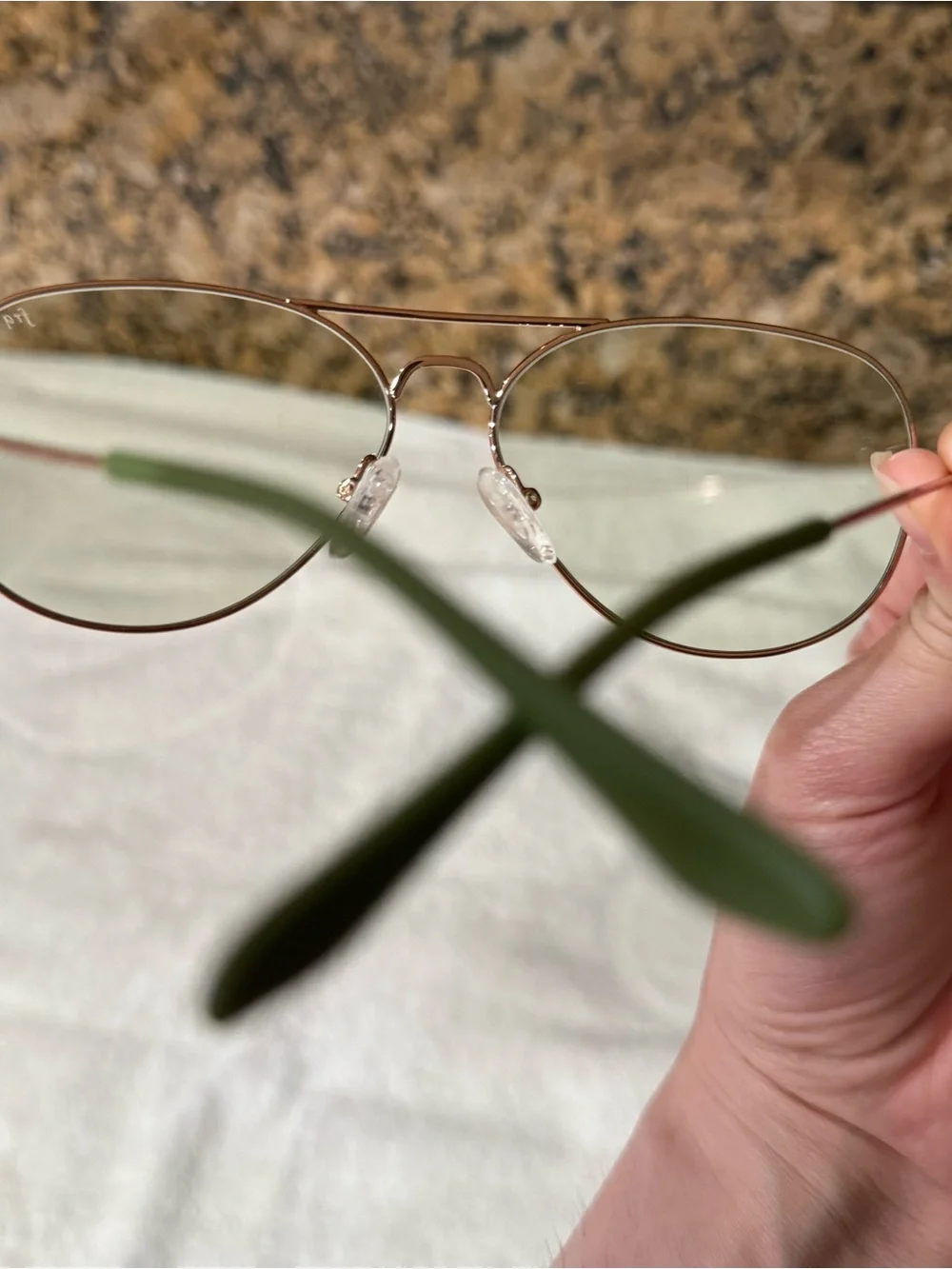 CADDIS EYE 🤓 GLASSES 0.0 rose gold progressive Aviator Mabuhay